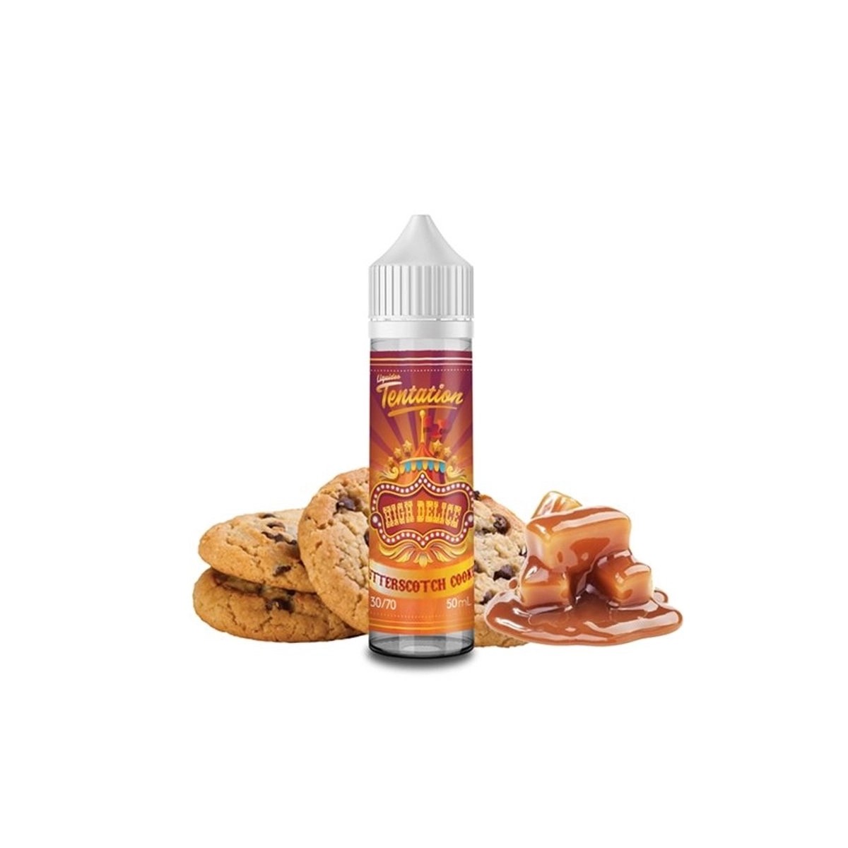 Liquideo Tentation - Biscoito Caramelo 0mg 50ml