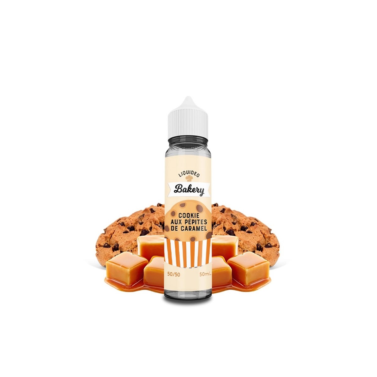 Liquideo Tentation - Caramel Chip Cookie 0mg 50ml