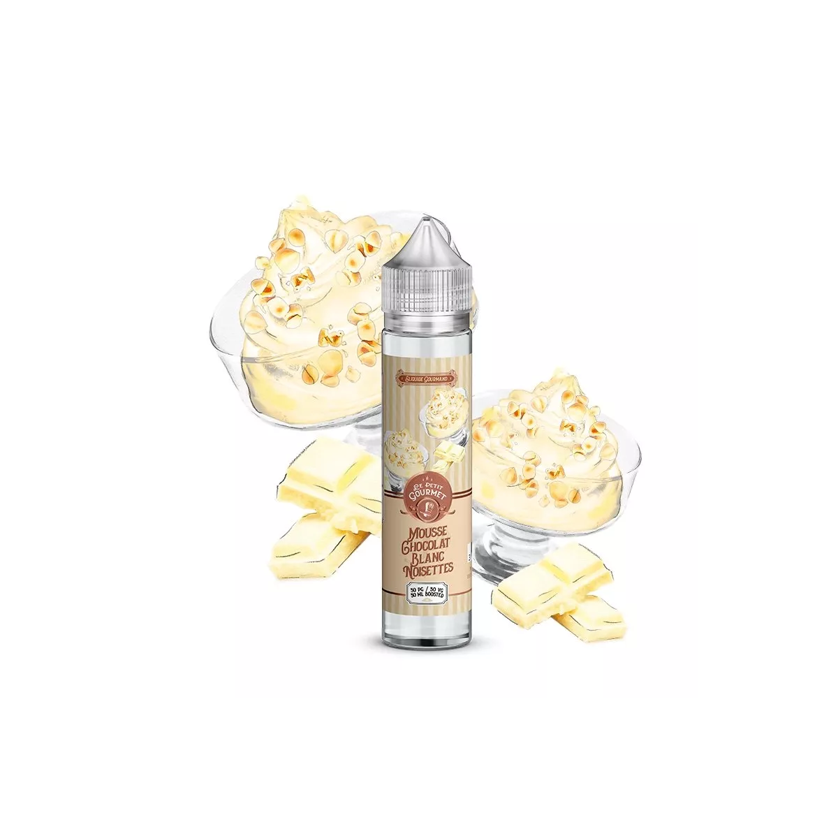 Le Petit Gourmet Savourea - Mousse Al Cioccolato Bianco E Nocciole 0mg 50ml