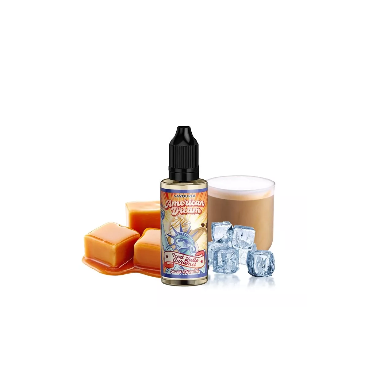 American Dream Savourea - Concentrado de caramelo con leche helado 30ml