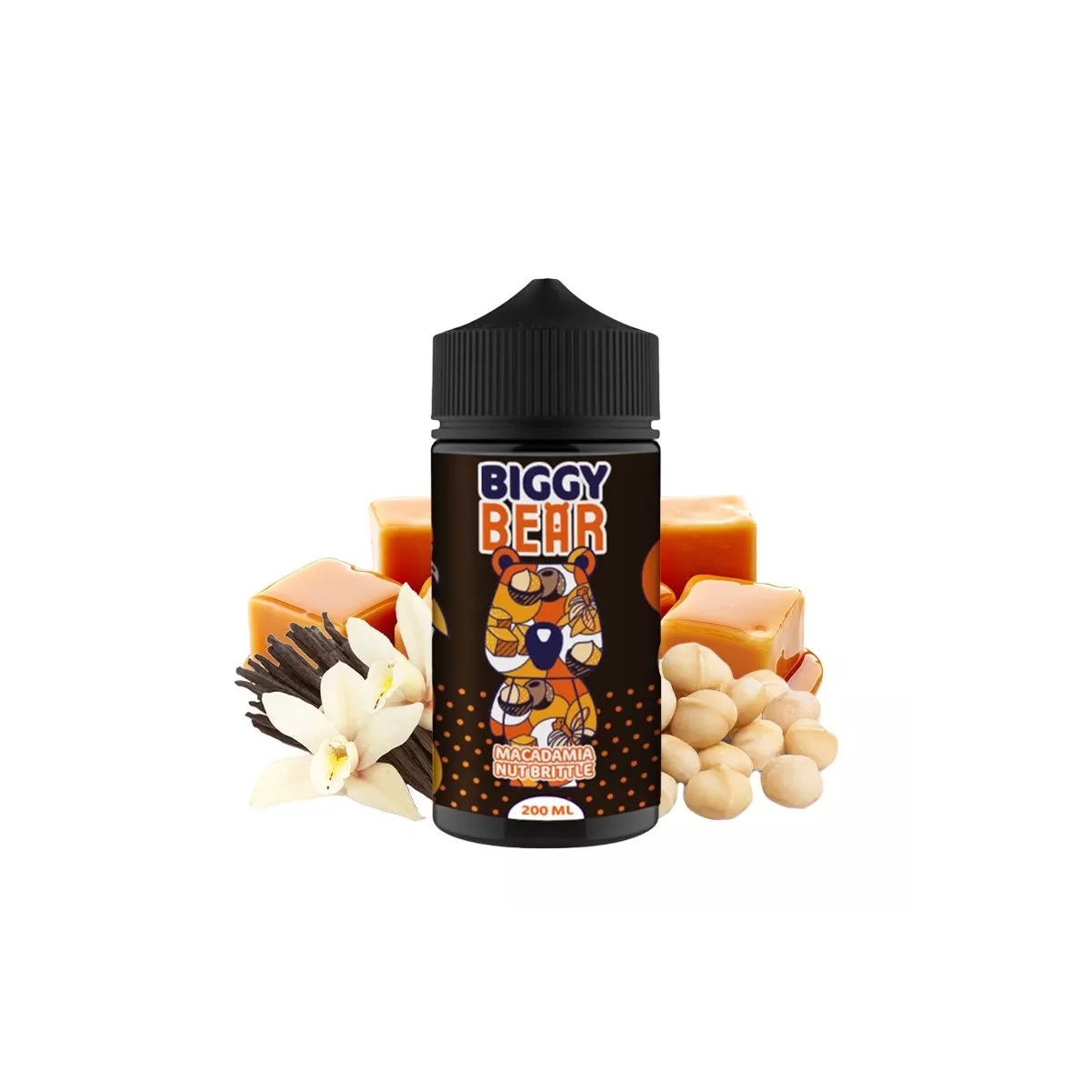 Biggy Bear - Macadamia Nut Brittle 0mg 200ml