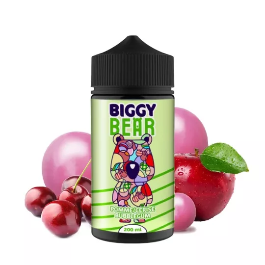 Biggy Bear - Gomma da masticare alla mela e ciliegia 0 mg 200 ml