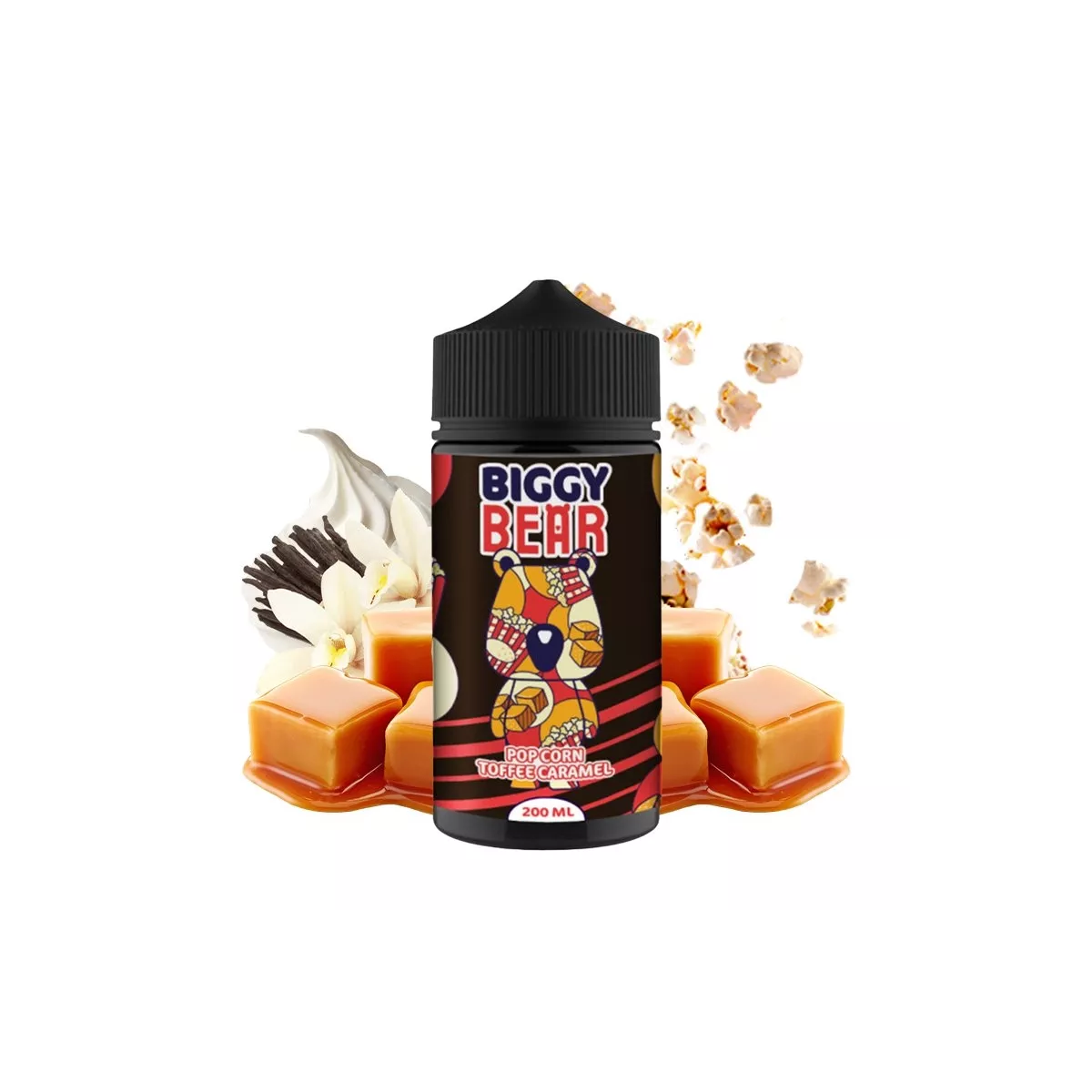 Biggy Bear - Caramella mou pop corn 0 mg 200 ml