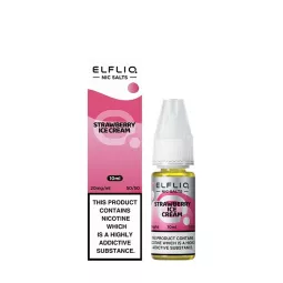 Elfliq by Elf Bar - Sorvete de Morango (Morango Neve) Nic Sal 10ml