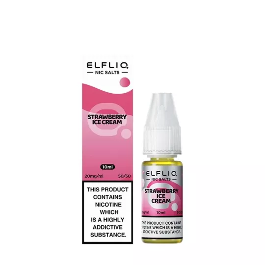 Elfliq by Elf Bar - Helado de Fresa (Nieve de Fresa) Sal Nic 10ml