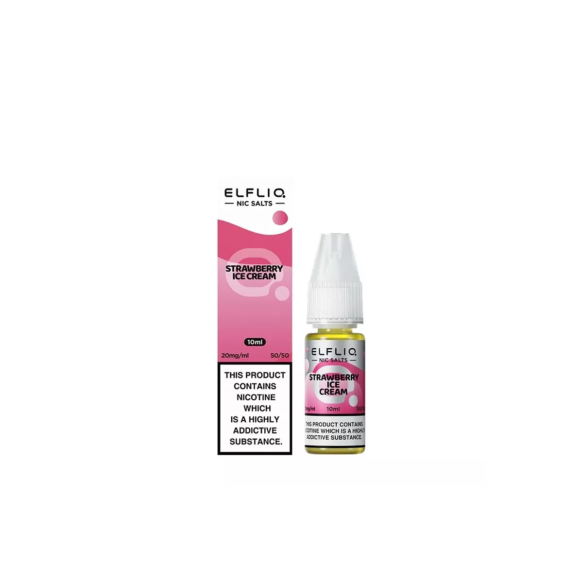 Elfliq by Elf Bar - Lody Truskawkowe (Truskawkowy Śnieg) Nic Salt 10ml