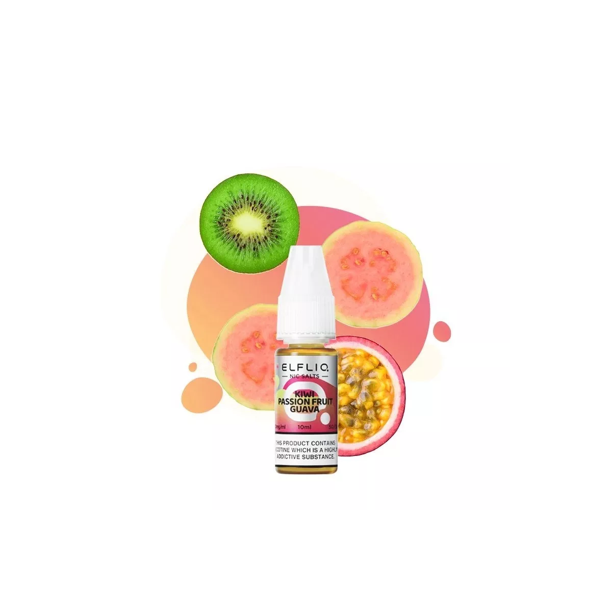 Elfliq van Elf Bar - Kiwi Passievrucht Guava Nic Zout 10ml