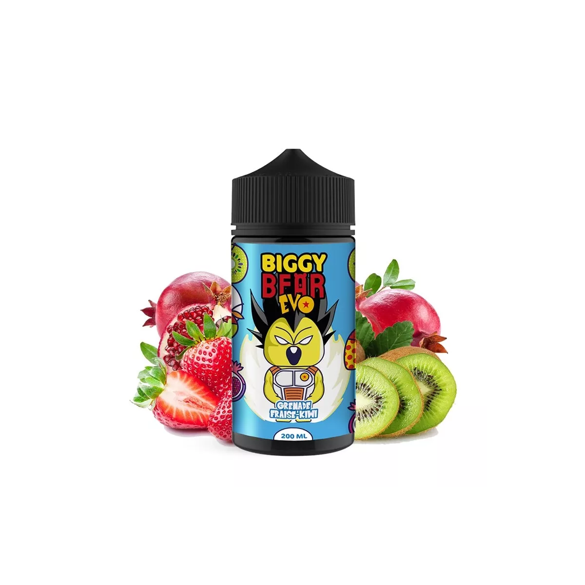 Evo Biggy Bear - Granaatappel Aardbei Kiwi 0 mg 200 ml