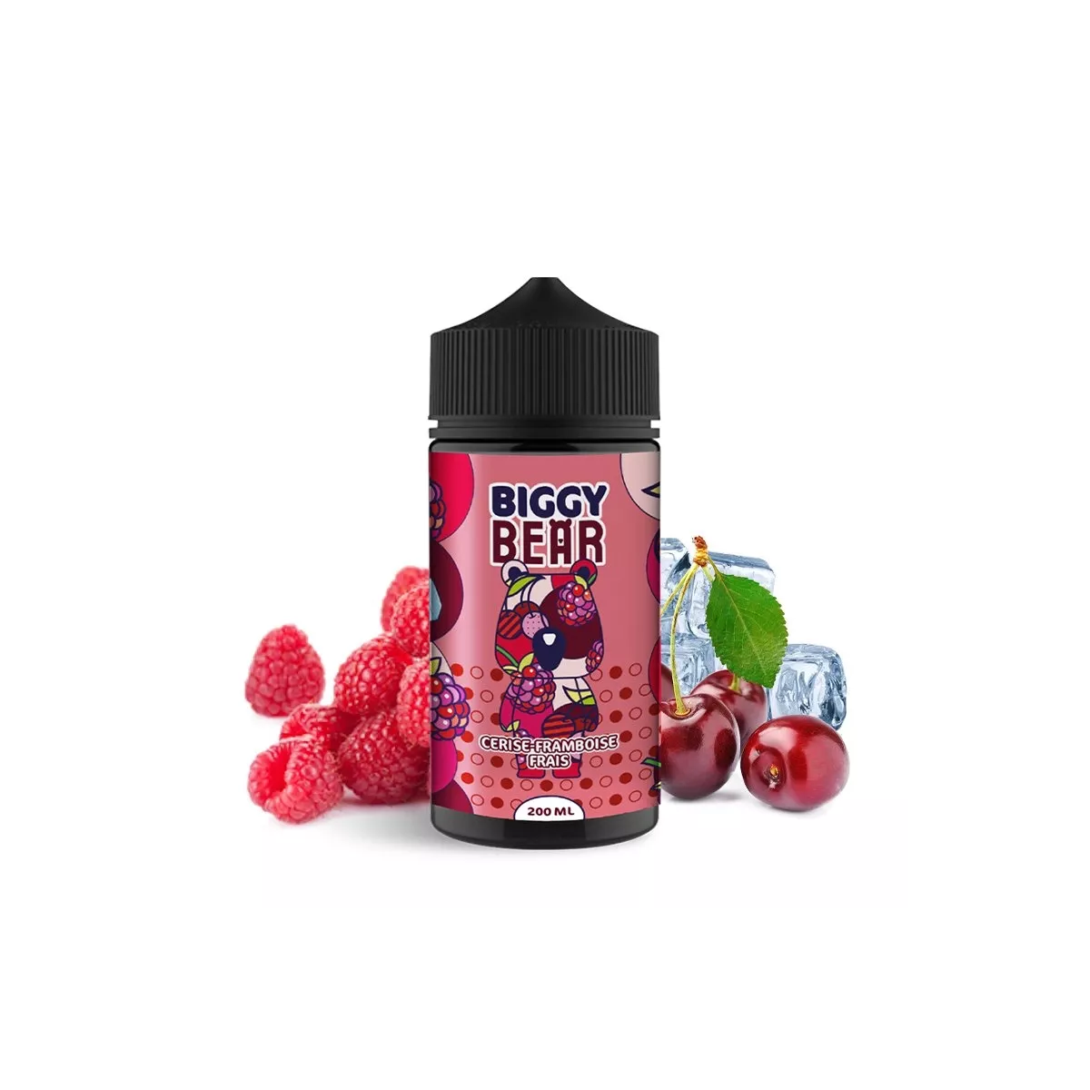 Biggy Bear - Cereja Framboesa Fresca 0mg 200ml