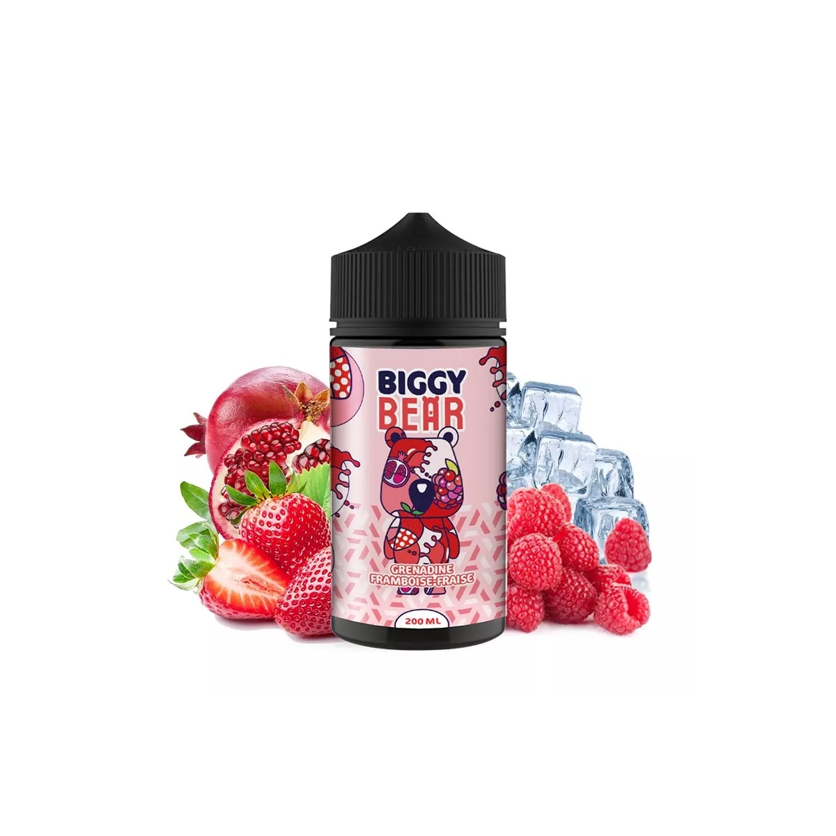 Biggy Bear - Granadina Framboesa Morango 0mg 200ml