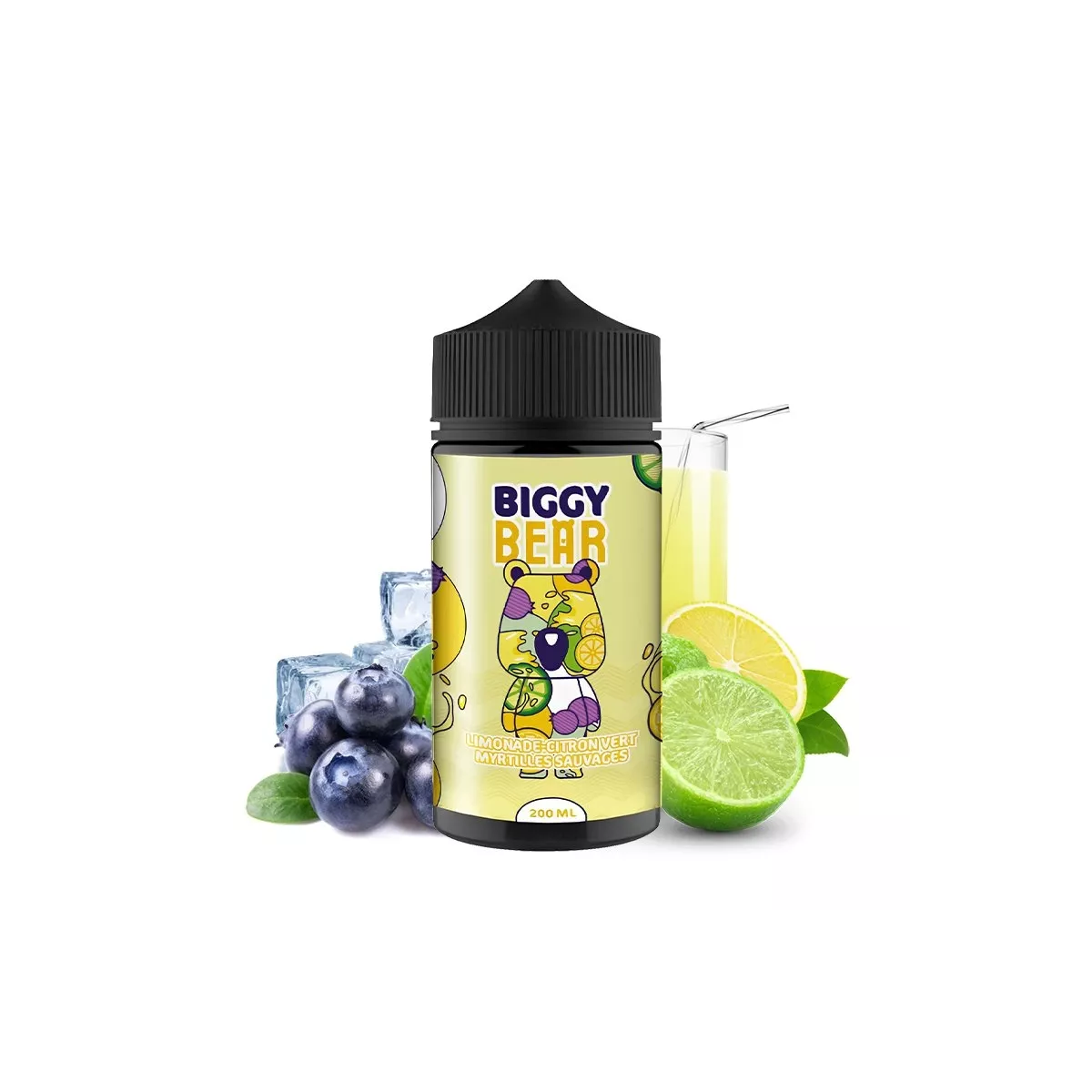 Biggy Bear - Lemoniada Limonkowo Jagodowa 0mg 200ml