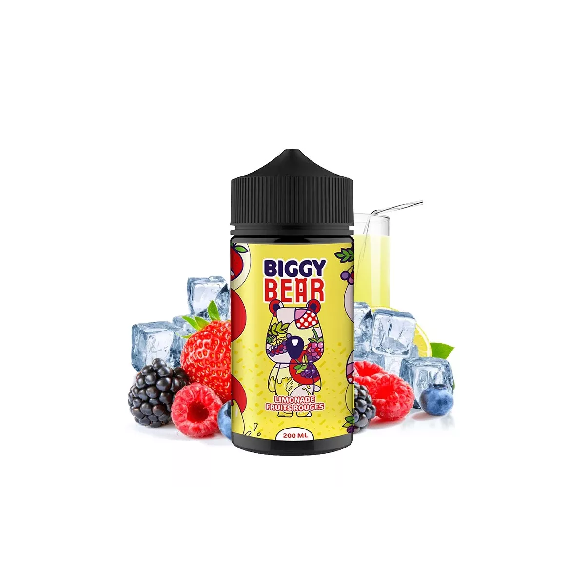 Biggy Bear - Lemoniada z czerwonych owoców 0mg 200ml