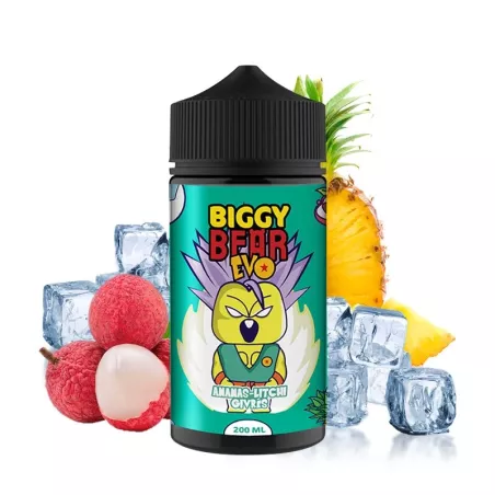 Biggy Bear - Mrożone Liczi Ananasowe 0mg 200ml