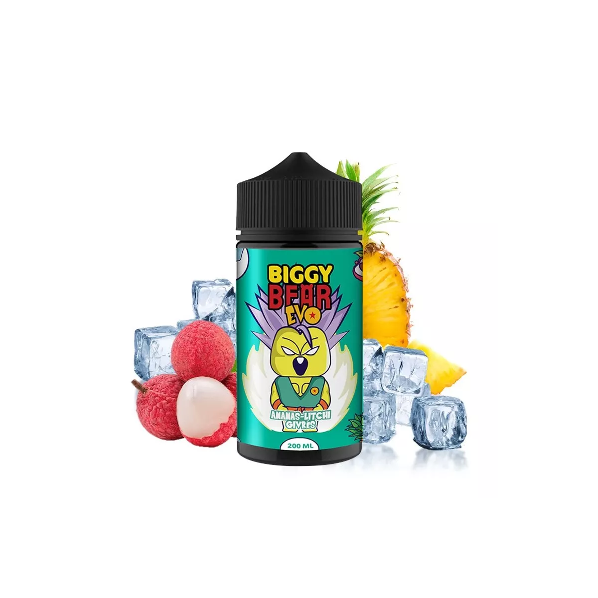 Biggy Bear - Mrożone Liczi Ananasowe 0mg 200ml