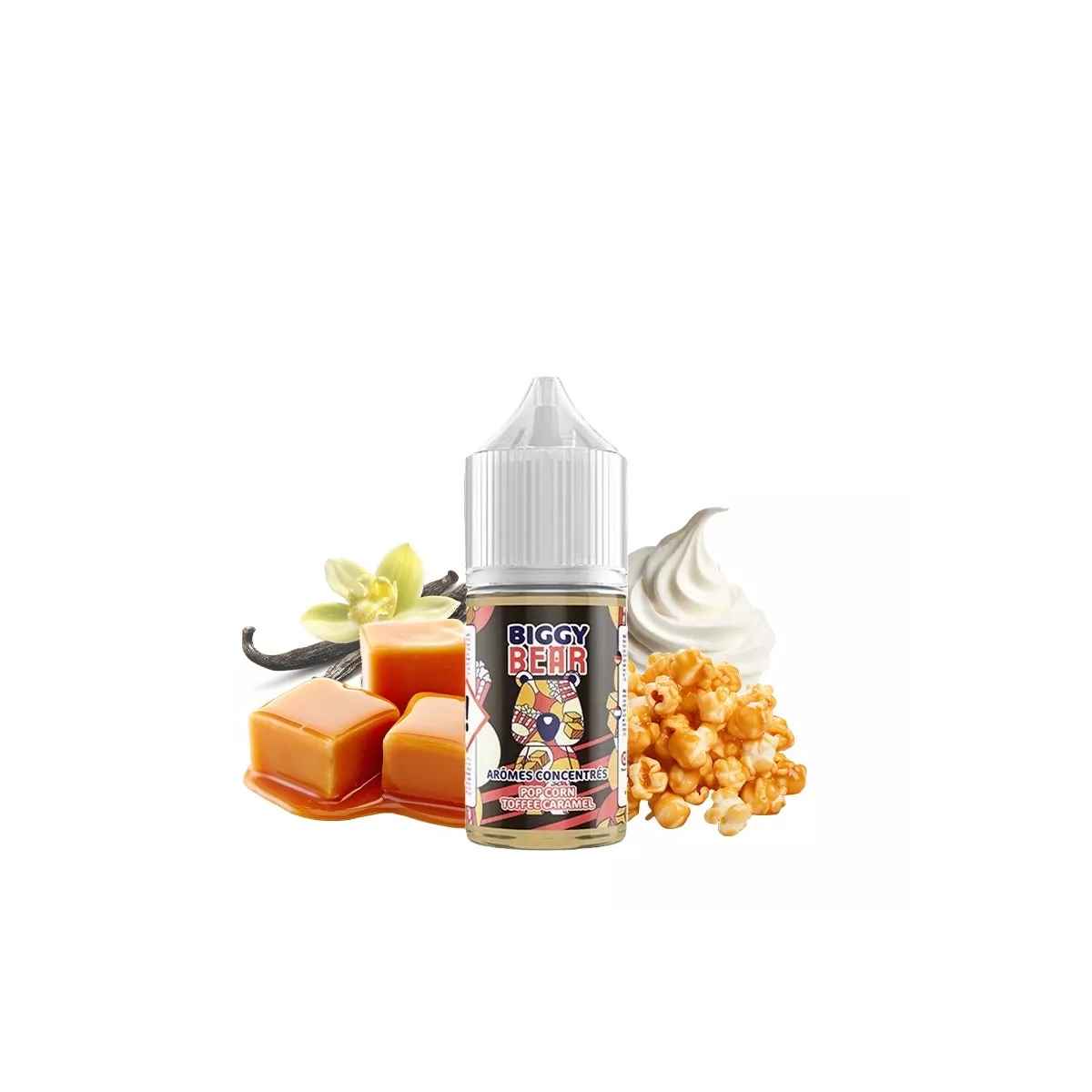 Biggy Bear - Concentrato di caramello e caramello di popcorn 0 mg 30 ml