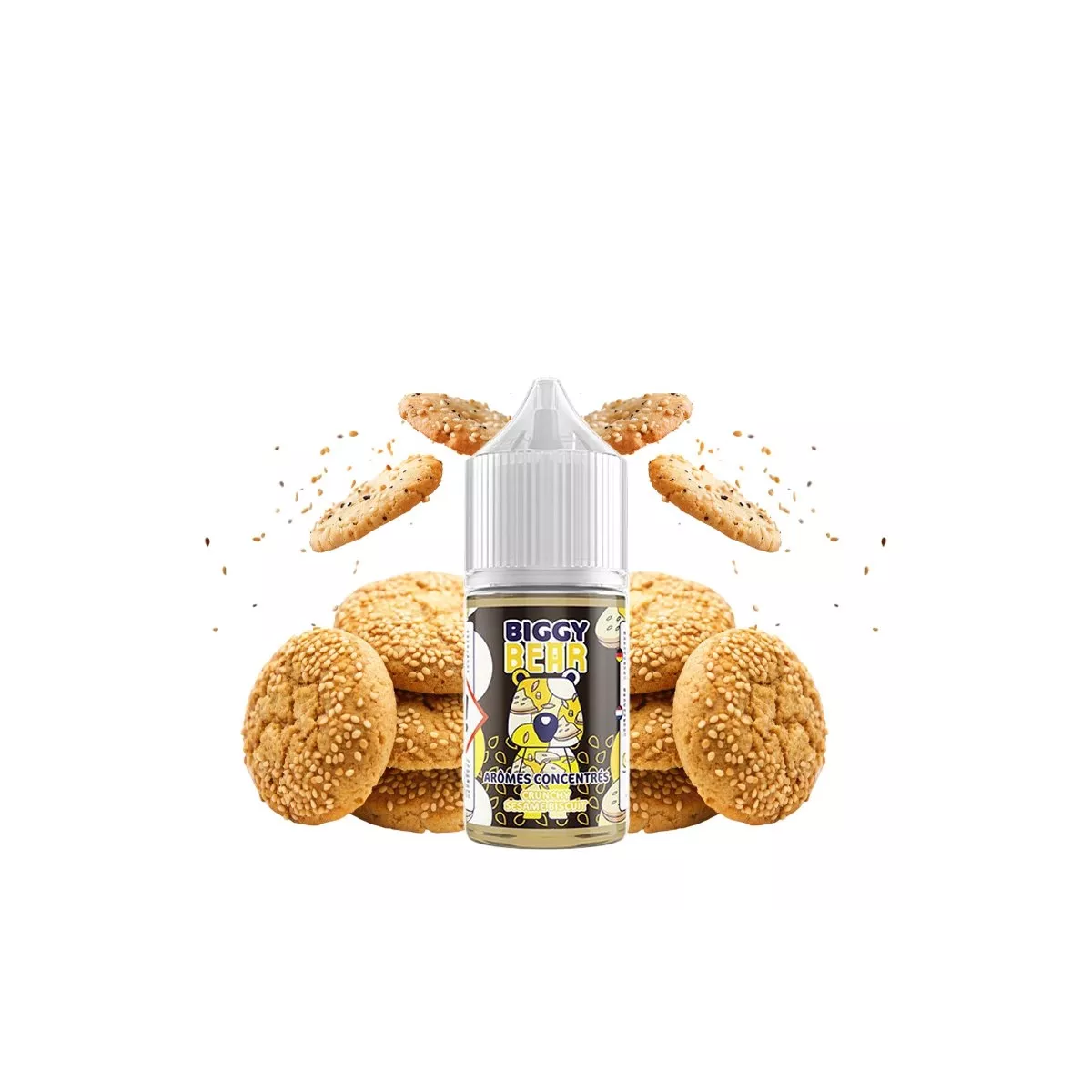 Biggy Bear - Biscoito Crocante de Gergelim Concentrado 0mg 30ml