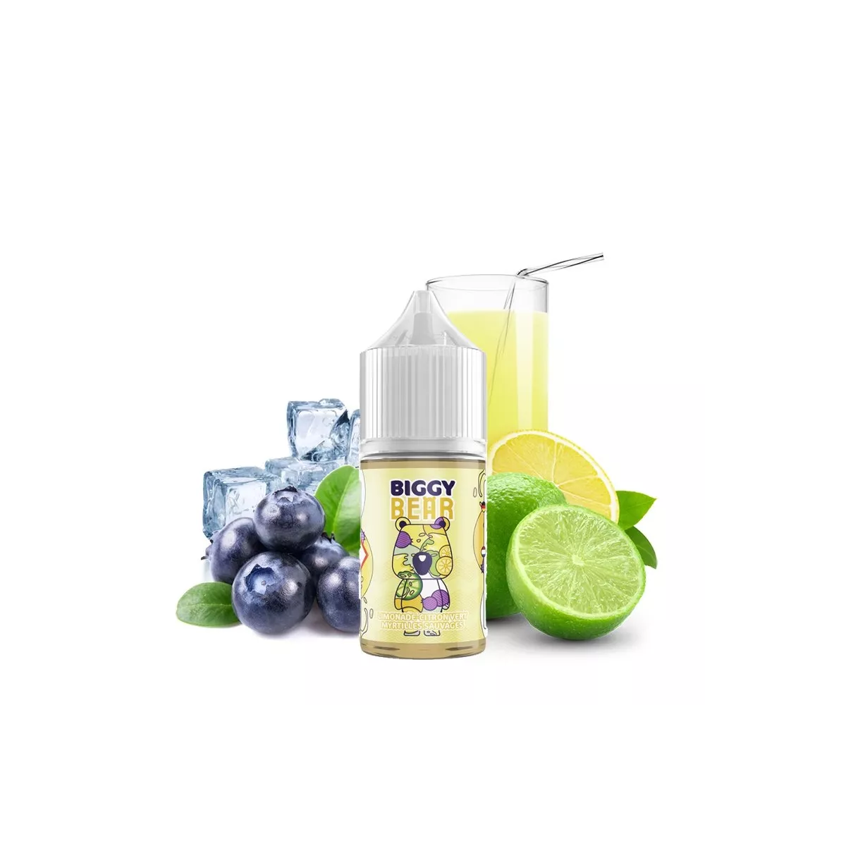 Biggy Bear - Concentrated Lime Lemonade Wild Blueberries 0mg 30ml