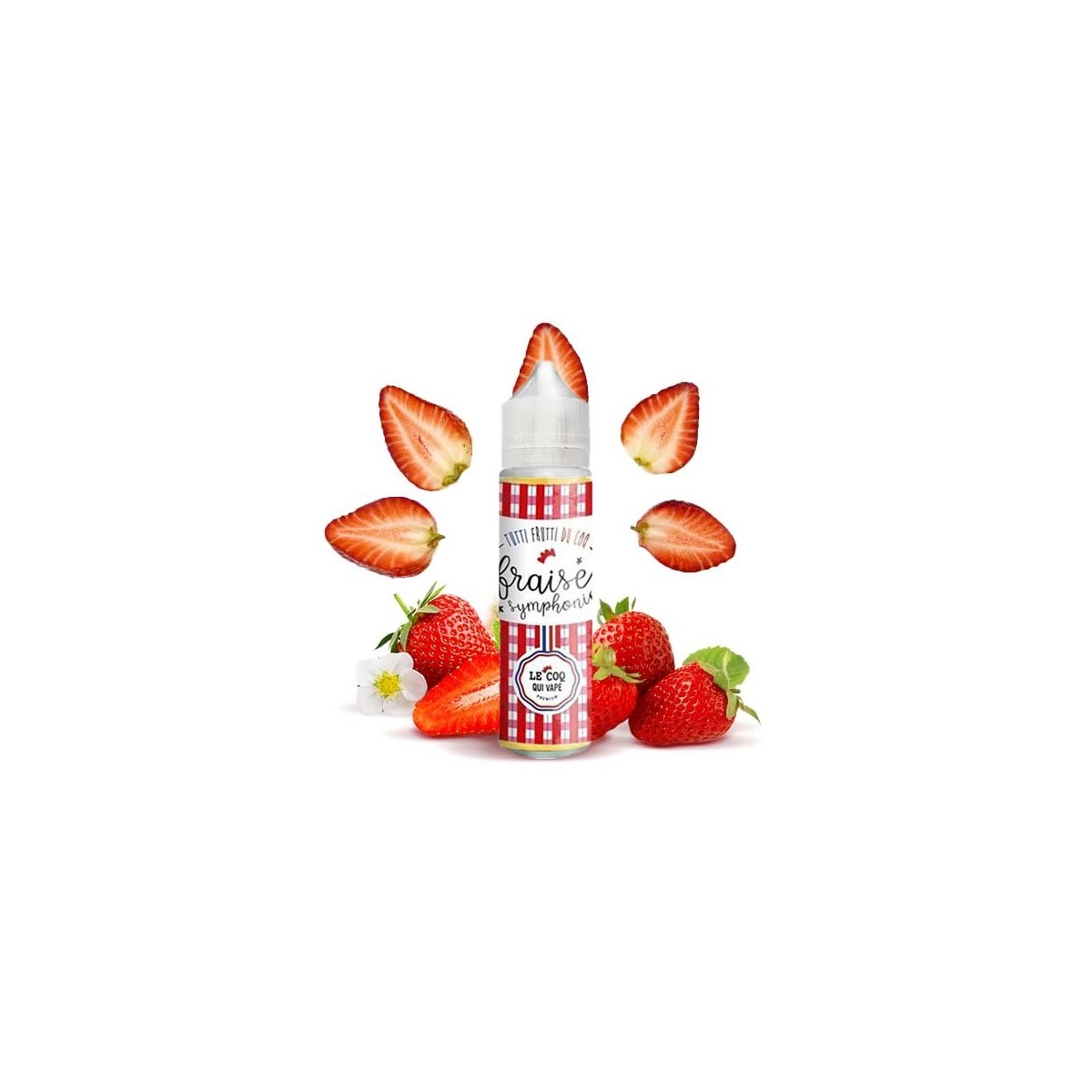 Le Coq Qui Vape - Aardbeiensymfonie 0mg 50ml