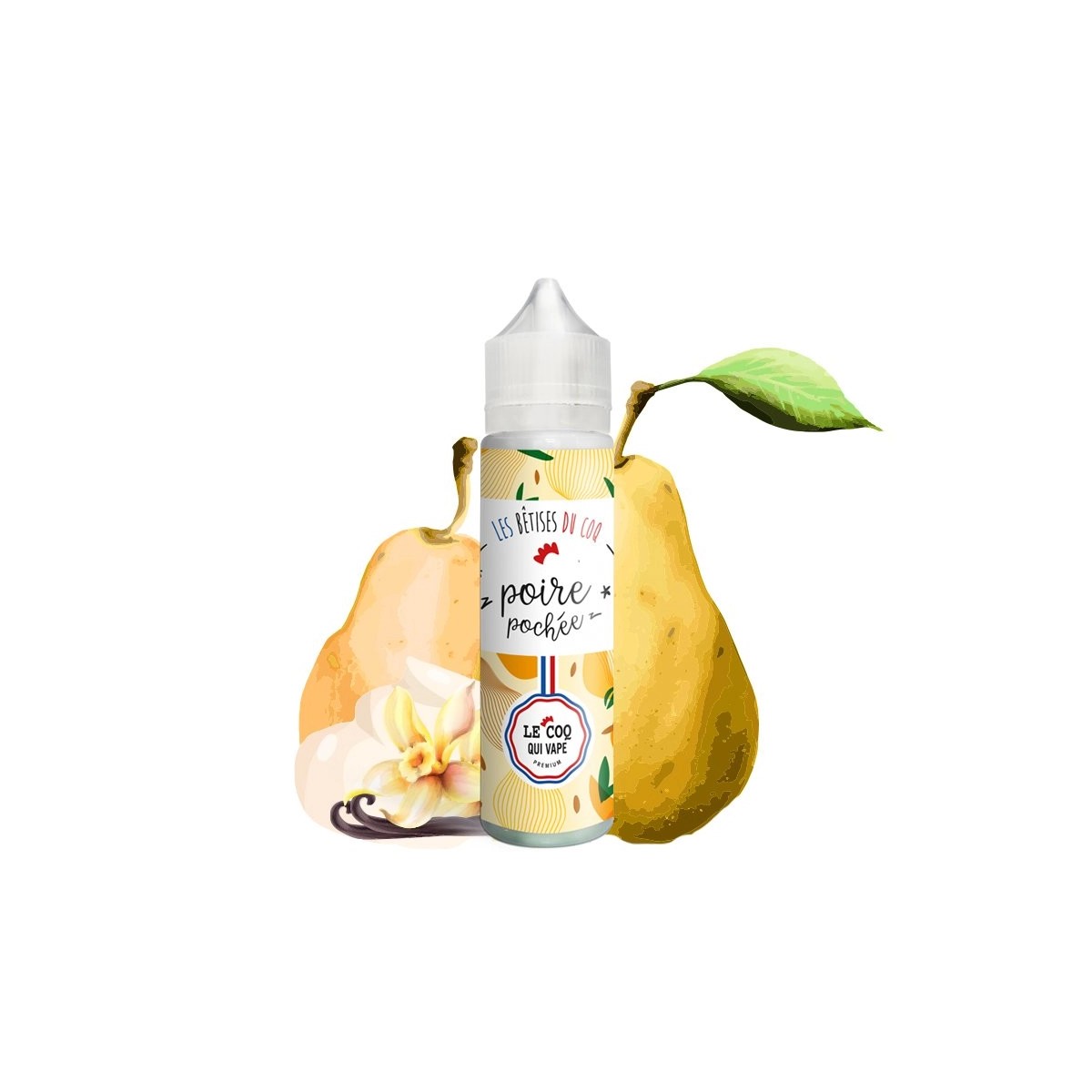 Le Coq Qui Vape - Gepocheerde Peer 0mg 50ml