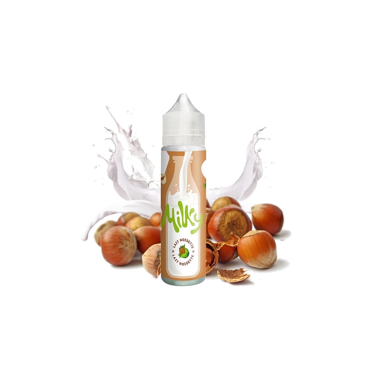 Milky de Le Coq Qui Vape - Leite de Avelã 0mg 50ml