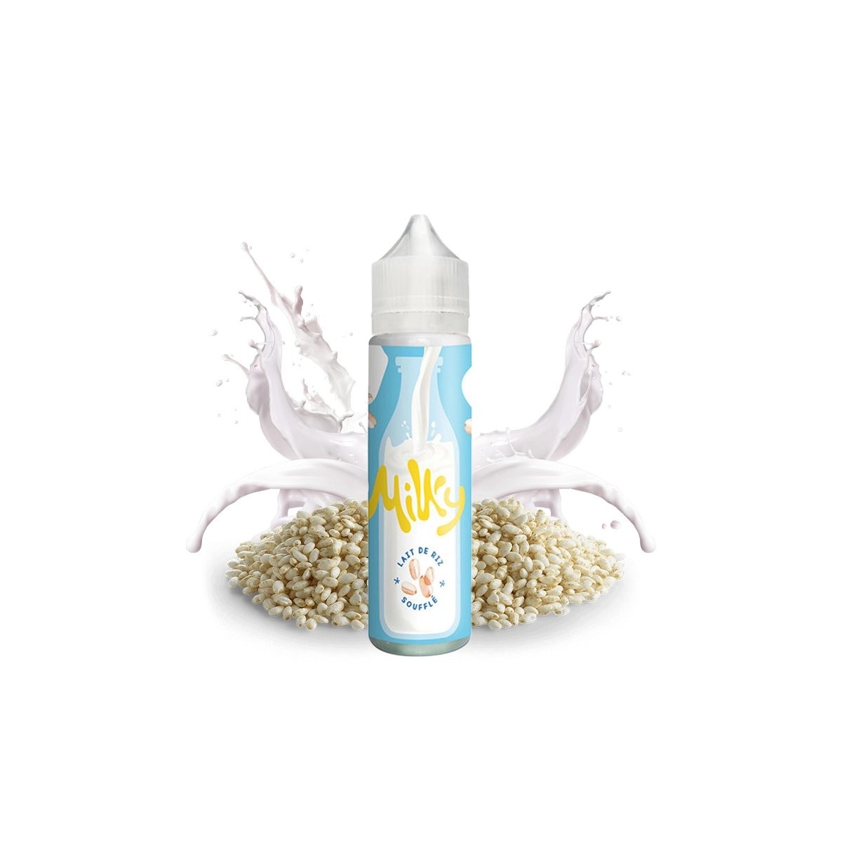 Milky by Le Coq Qui Vape - Lait de Riz Soufflé 0mg 50ml