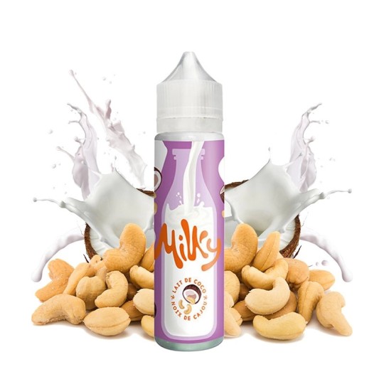 Milky by Le Coq Qui Vape - Leite de Coco e Caju 0mg 50ml