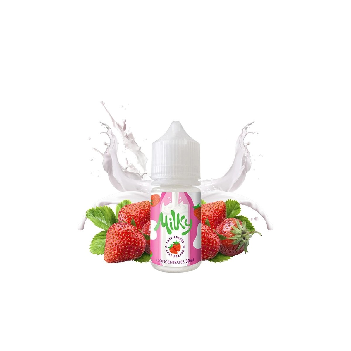 Milky by Le Coq Qui Vape - Concentré Lait Fraise 30ml