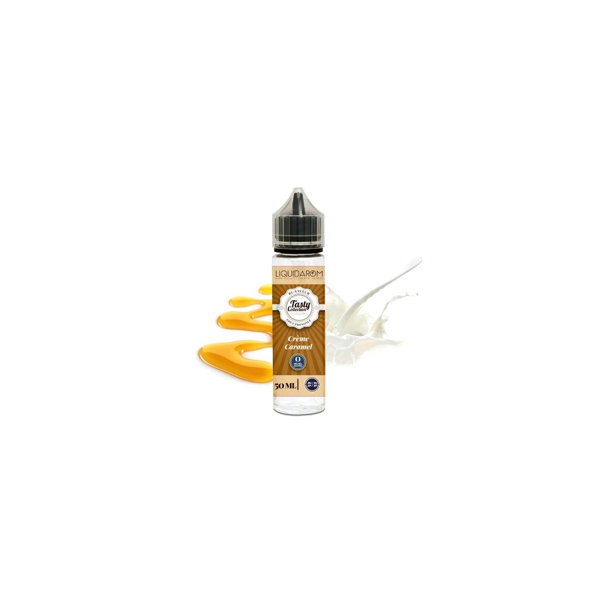 Coleção Tasty da Liquidarom - Creme de Caramelo 0mg 50ml