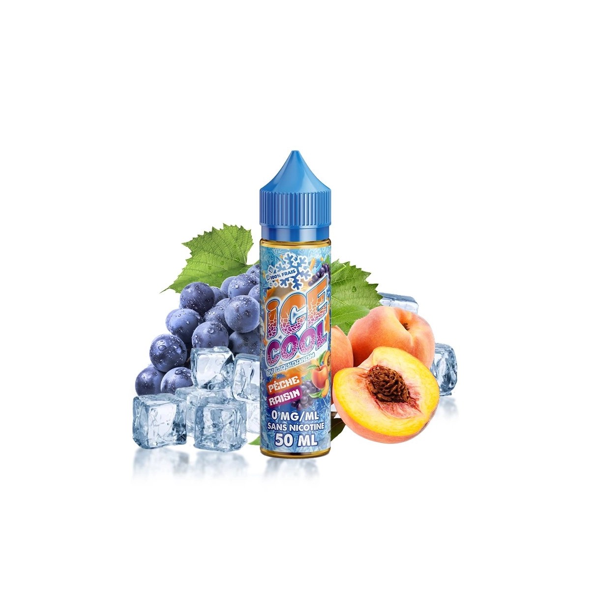 Ice Cool by Liquidarom - Peach Grape 0mg 50ml