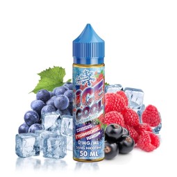 Ice Cool marki Liquidarom - Czarna Porzeczka Malina Winogrono 0mg 50ml