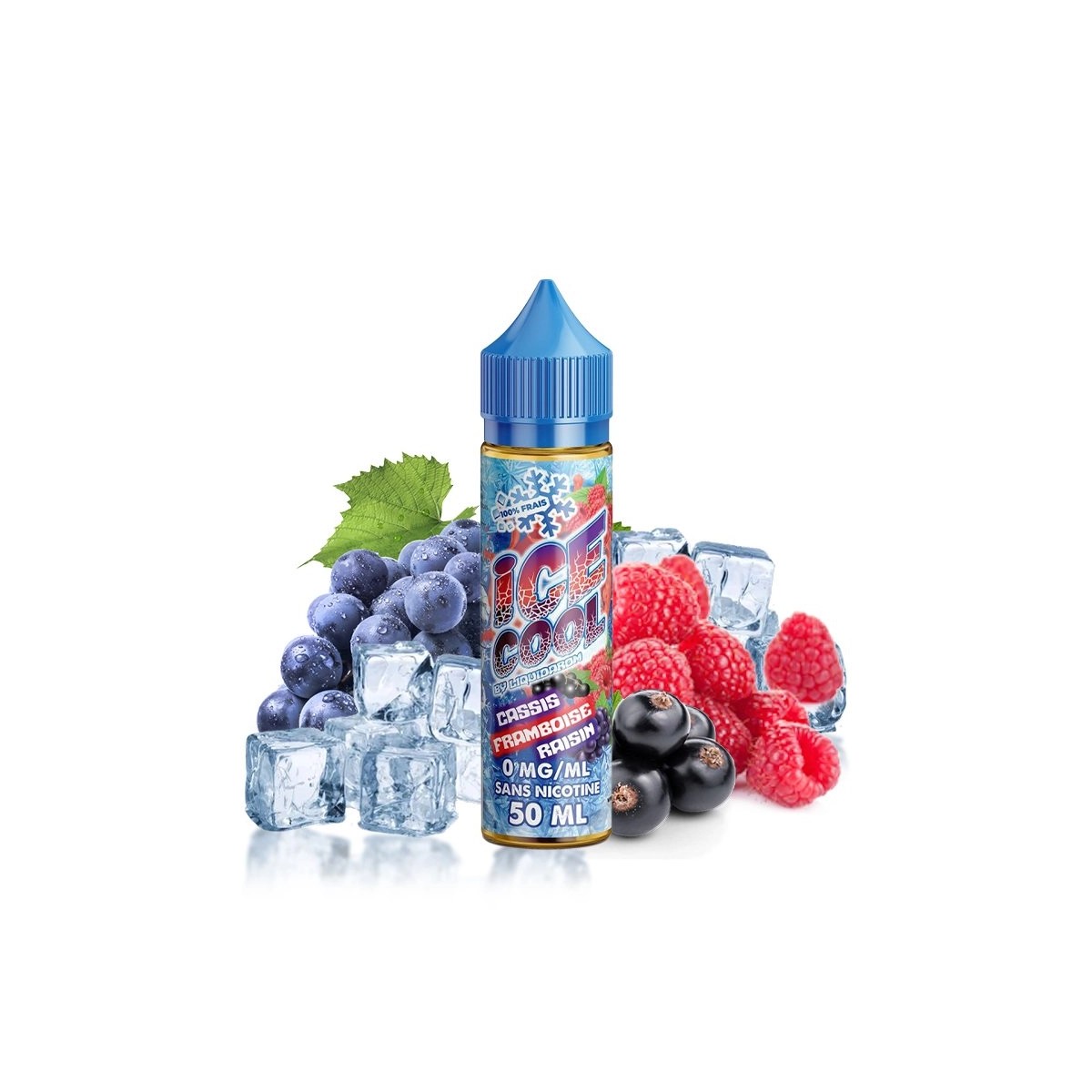 Ice Cool by Liquidarom - Cassis Framboise Raisin 0mg 50ml