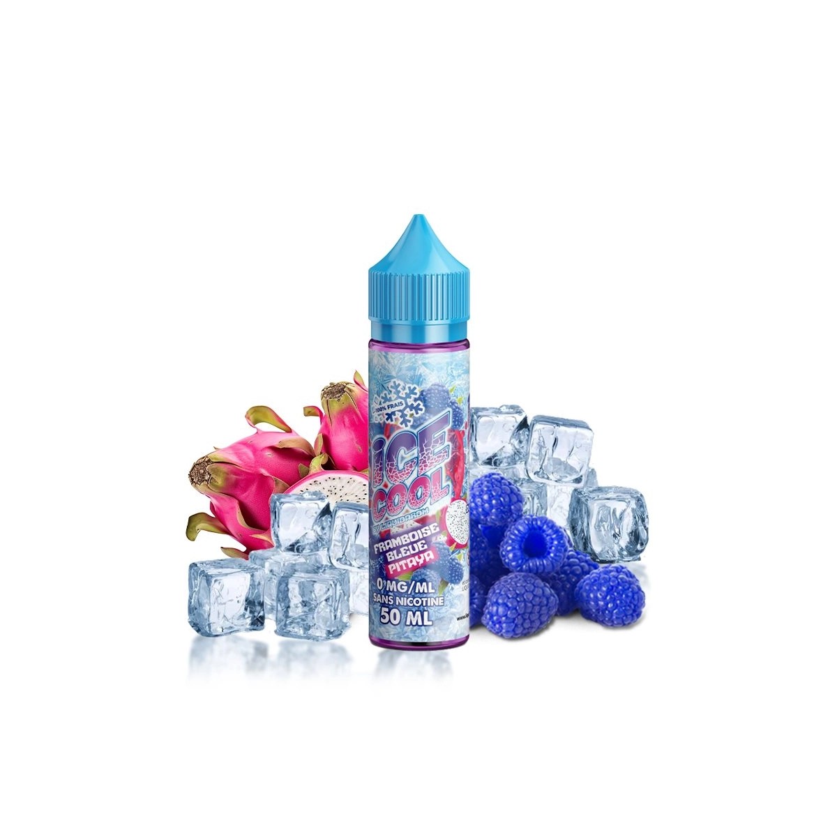 Ice Cool by Liquidarom - Framboise Bleue Pitaya 0mg 50ml