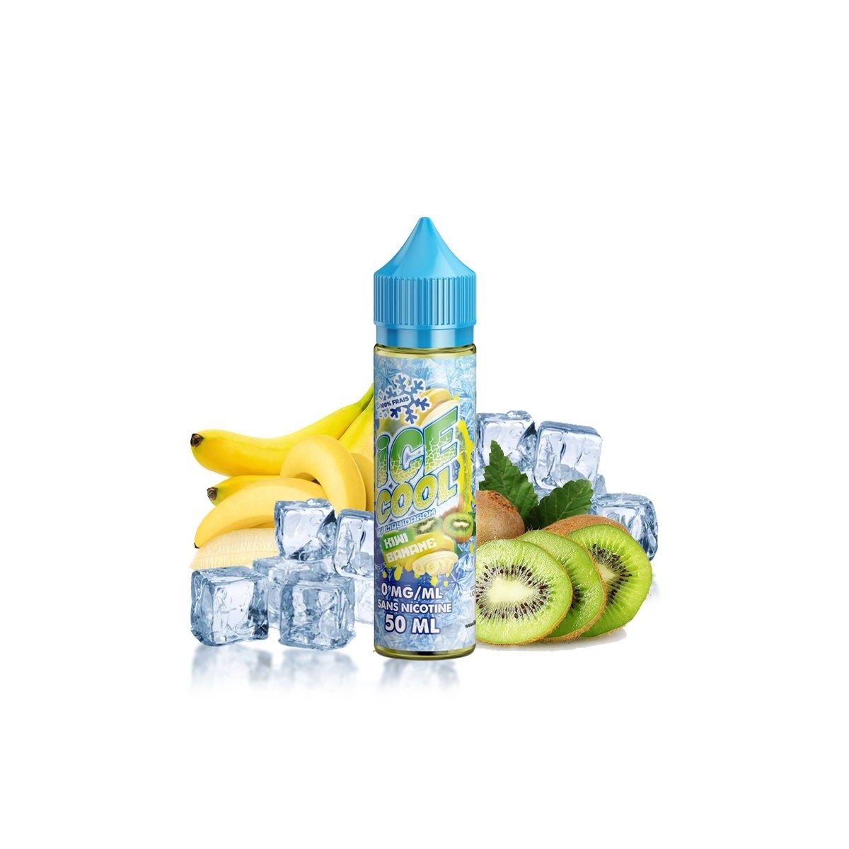 Ice Cool by Liquidarom - Kiwi Banana 0mg 50ml