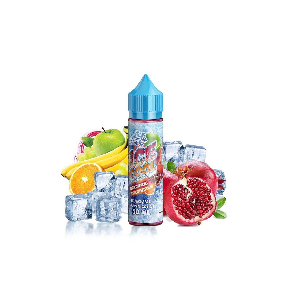 Ice Cool da Liquidarom - Romã Tropical 0mg 50ml