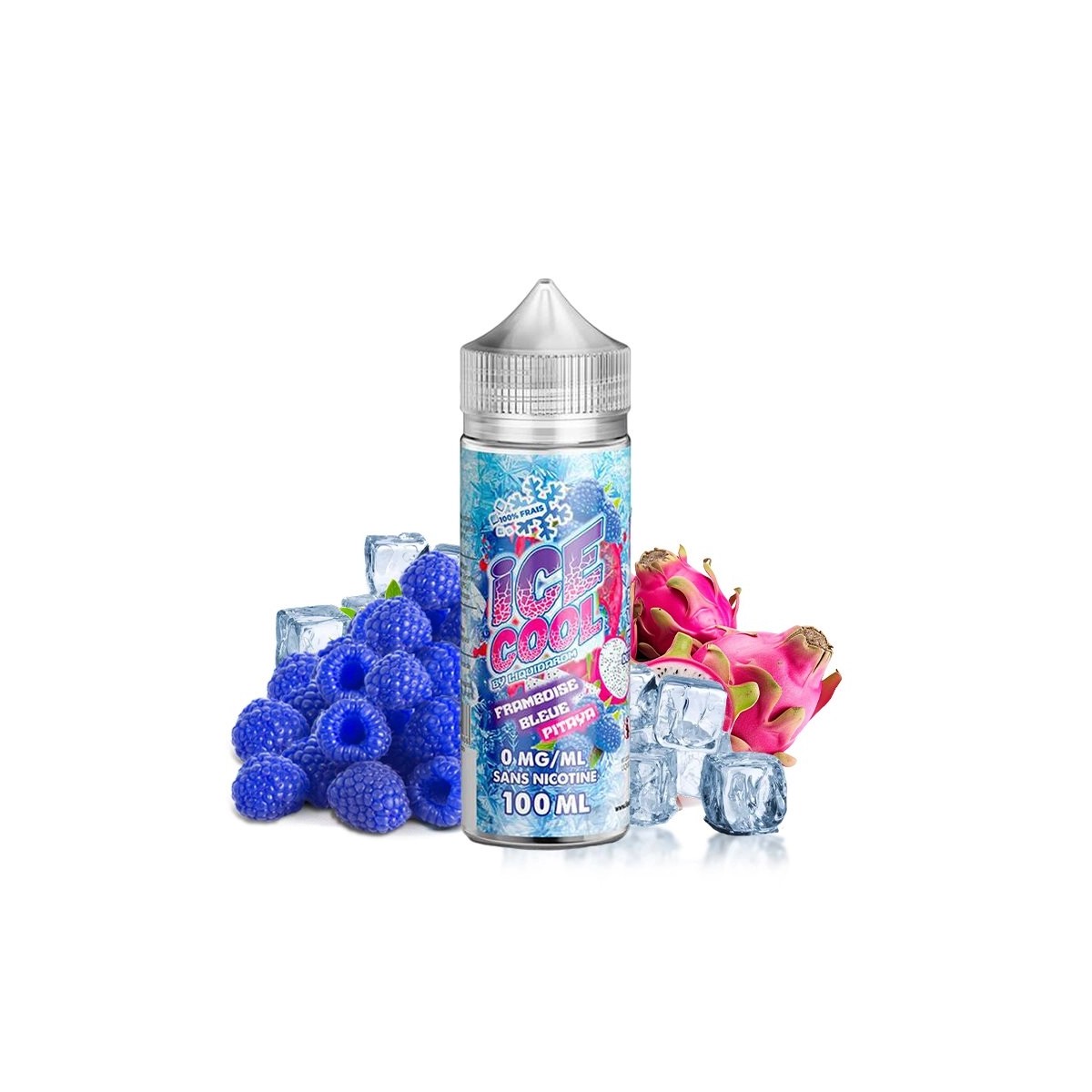 Ice Cool by Liquidarom - Blue Raspberry Pitaya 0mg 100ml