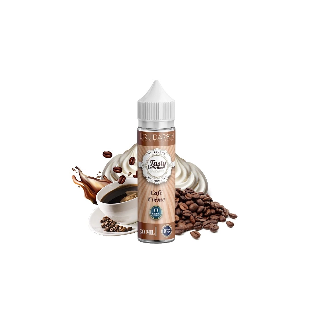 Coleção Tasty da Liquidarom - Creme de Café 0mg 50ml