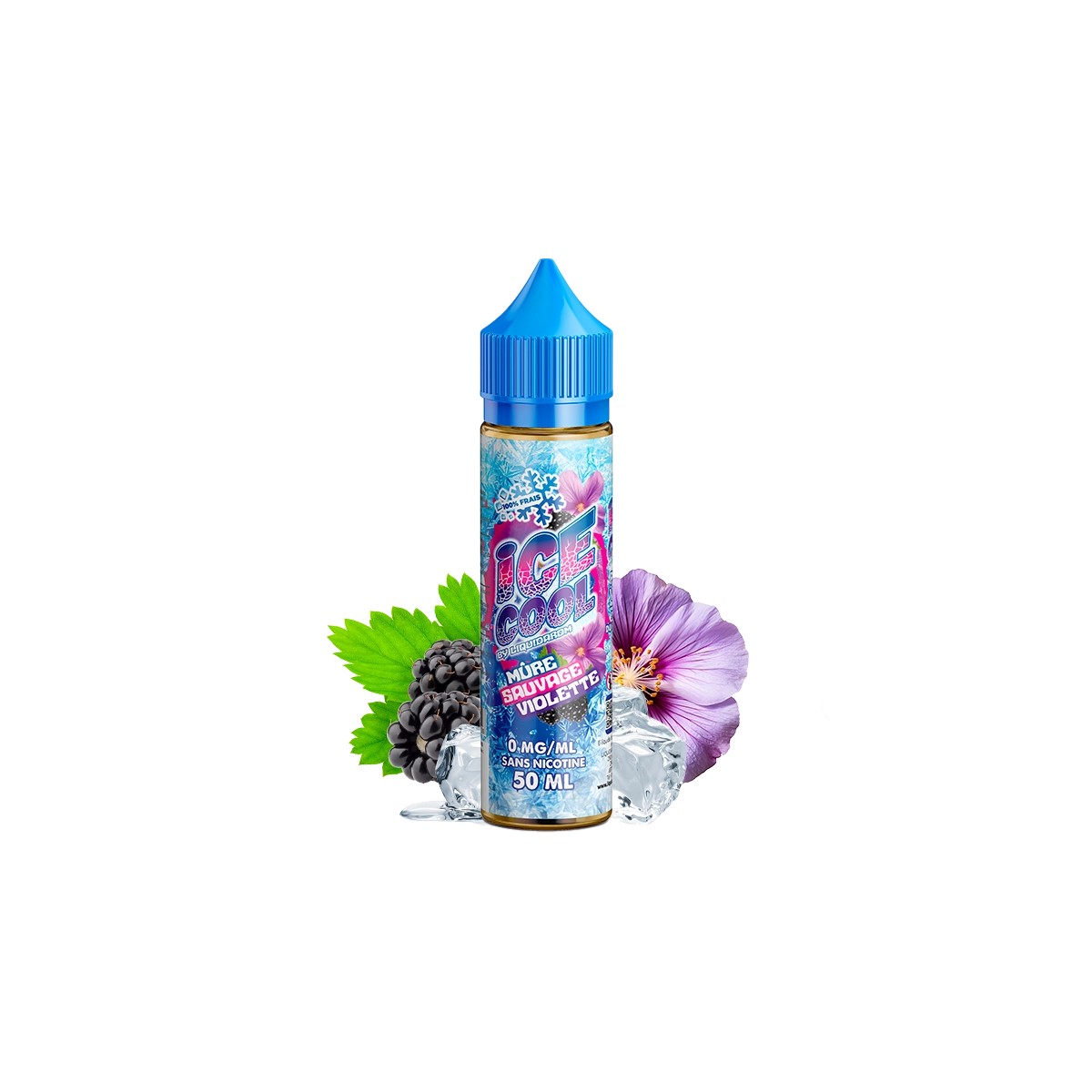 Ice Cool by Liquidarom - Mûre Sauvage Violette 0mg 50ml