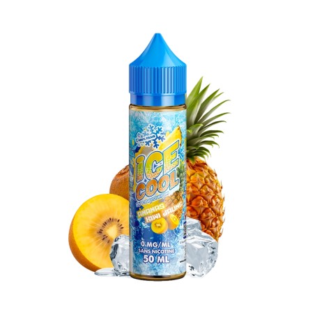 Ice Cool by Liquidarom - Pineapple Kiwi Yellow 0mg 50ml