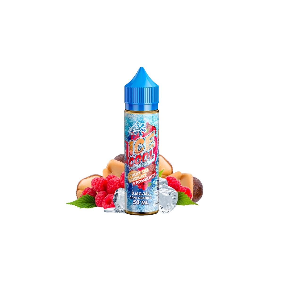 Ice Cool by Liquidarom - Fruit du serpent framboise 0mg 50ml