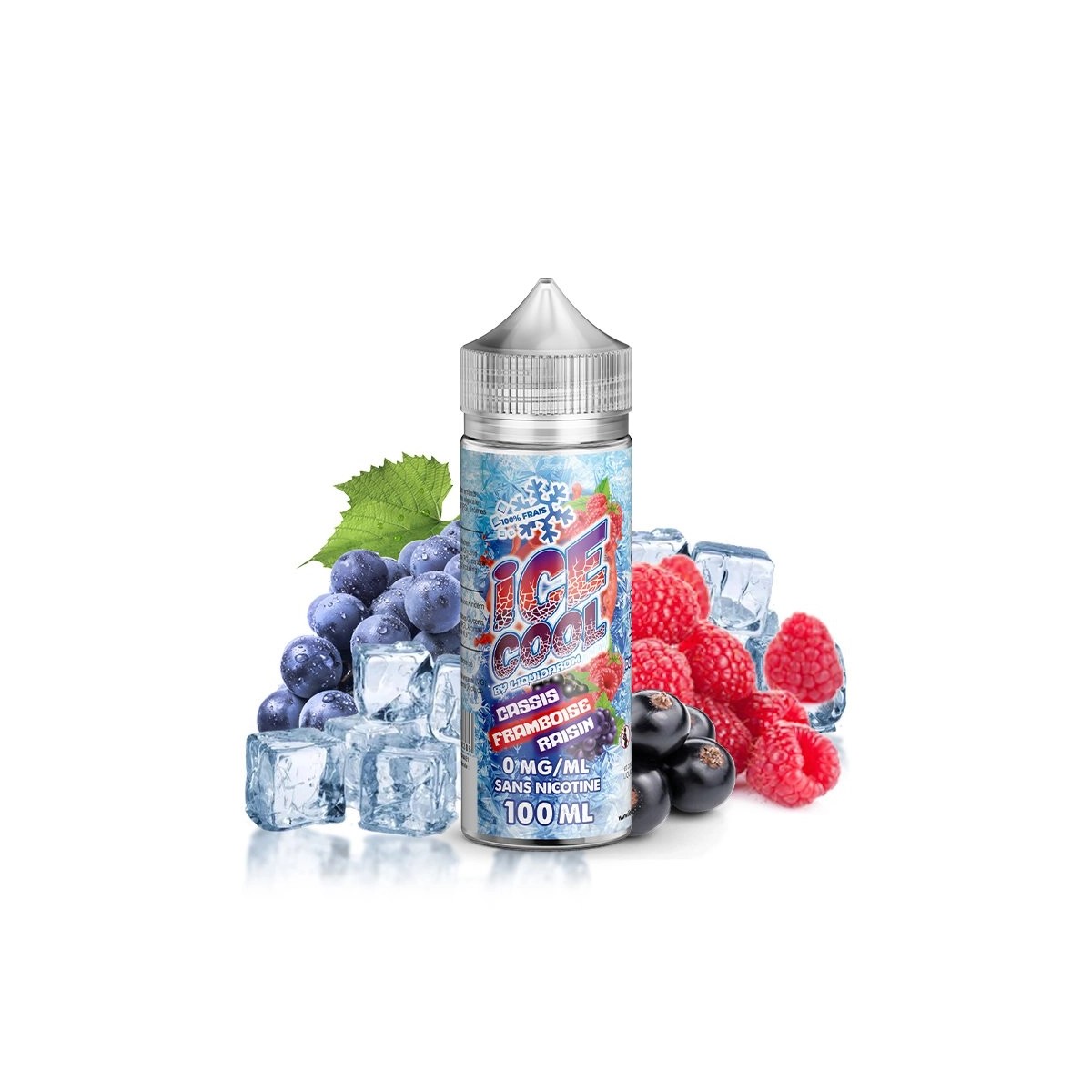 Ice Cool by Liquidarom - Cassis Framboise Raisin 0mg 100ml