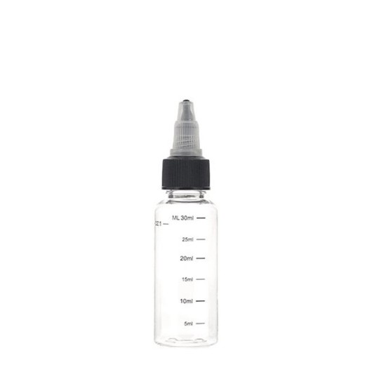 Flacone graduato vuoto da 30 ml con tappo dosatore – accessorio fai da te per e-liquid