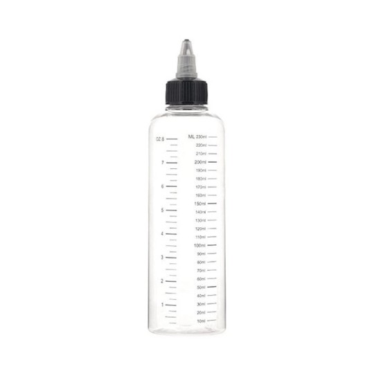 230ml Empty Graduated Bottle with Measuring Cap – DIY e-liquid accessory