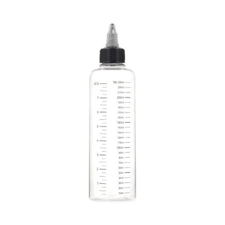Flacone graduato vuoto da 230 ml con tappo dosatore – accessorio fai da te per e-liquid