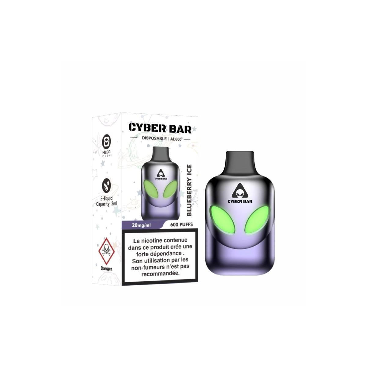 Cyber Bar AL600 - Hielo de Arándanos