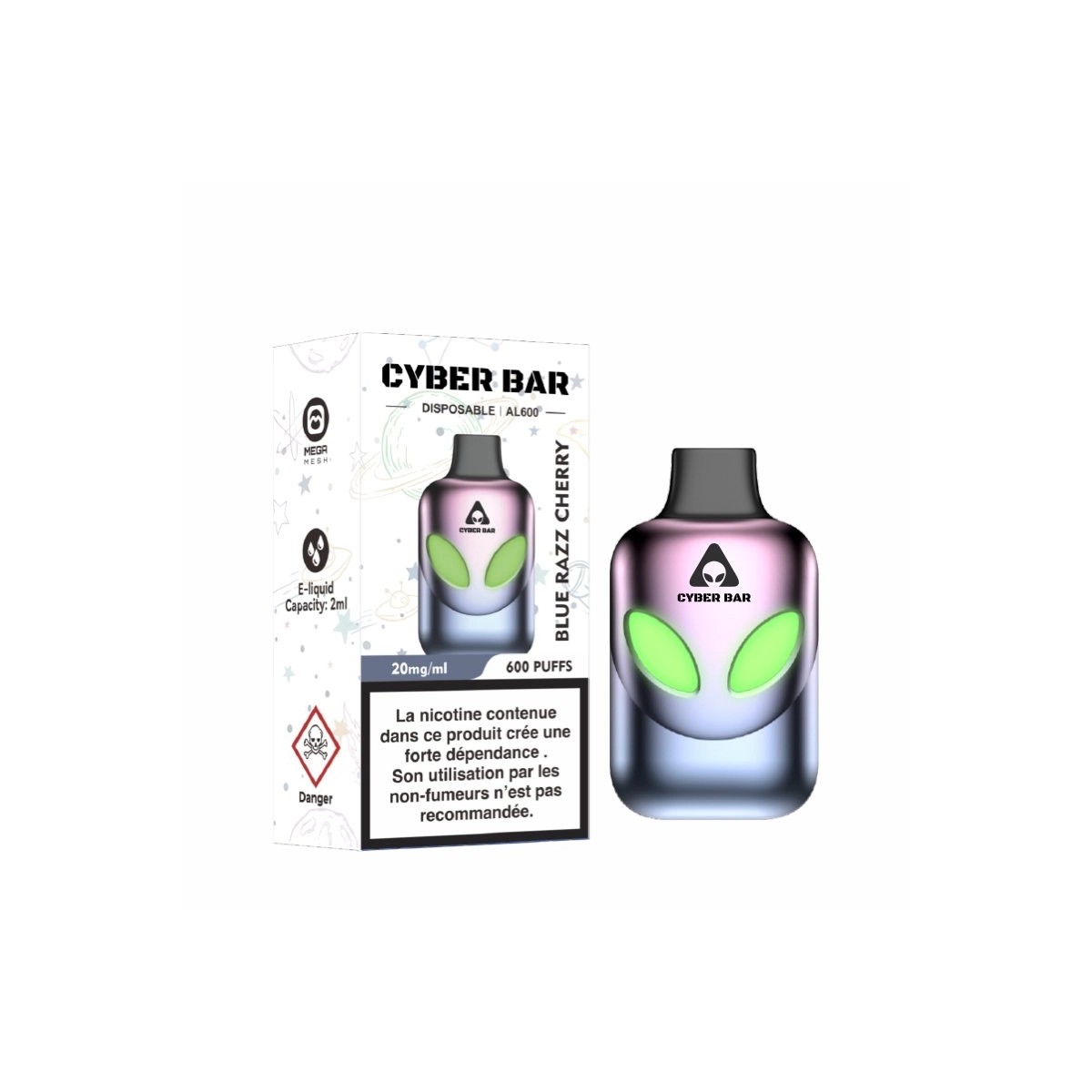 Cyber Bar AL600 - Azul Razz Cereja