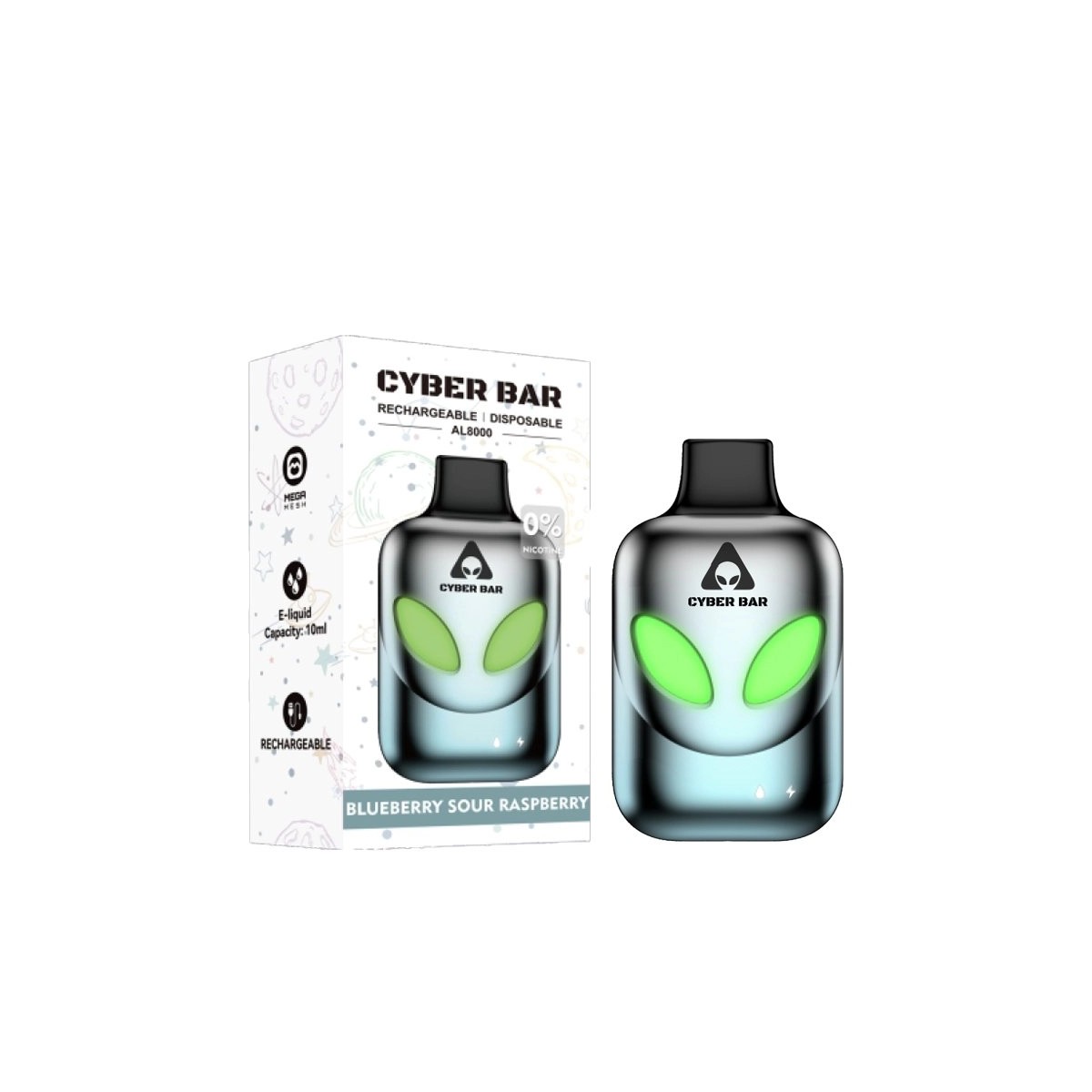 Cyber Bar AL8000 - Blueberry Sour Raspberry