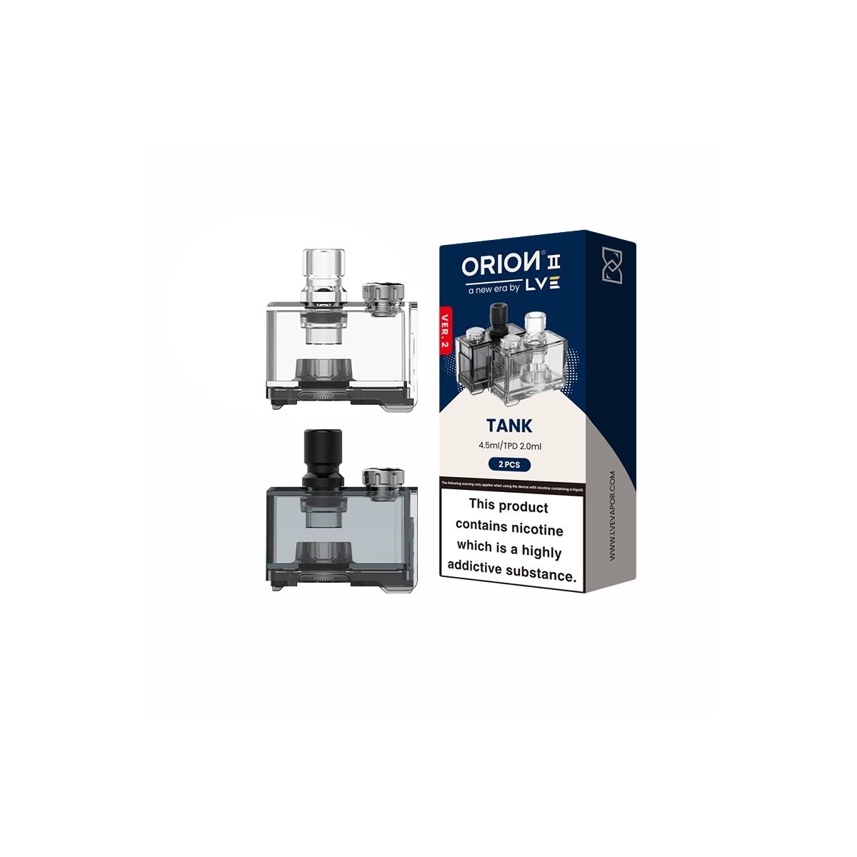 Cartucce Vuote Orion II Pro 4.5/2ml LVE