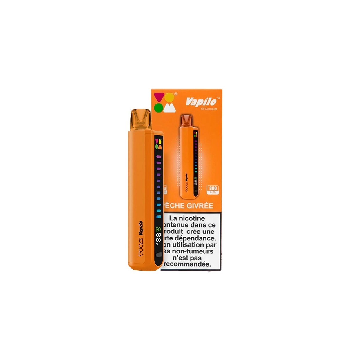 Voom Kit Puff Vapilo 800 20mg Pod Jetable