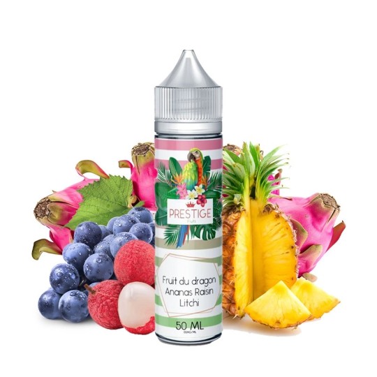E-líquido Fruta del Dragón Piña Uva Lichi 50ml Prestige Fruits