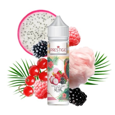 E-líquido Algodão Doce Fruta do Dragão Frutos Vermelhos 50ml Prestige Fruits